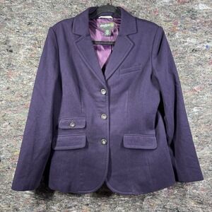 Eddie Bauer Purple Pea Coat